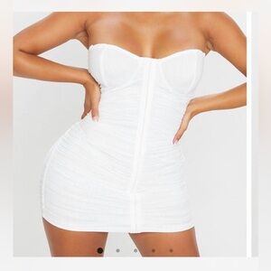 NWT Pretty Little Thing Rushed Dress